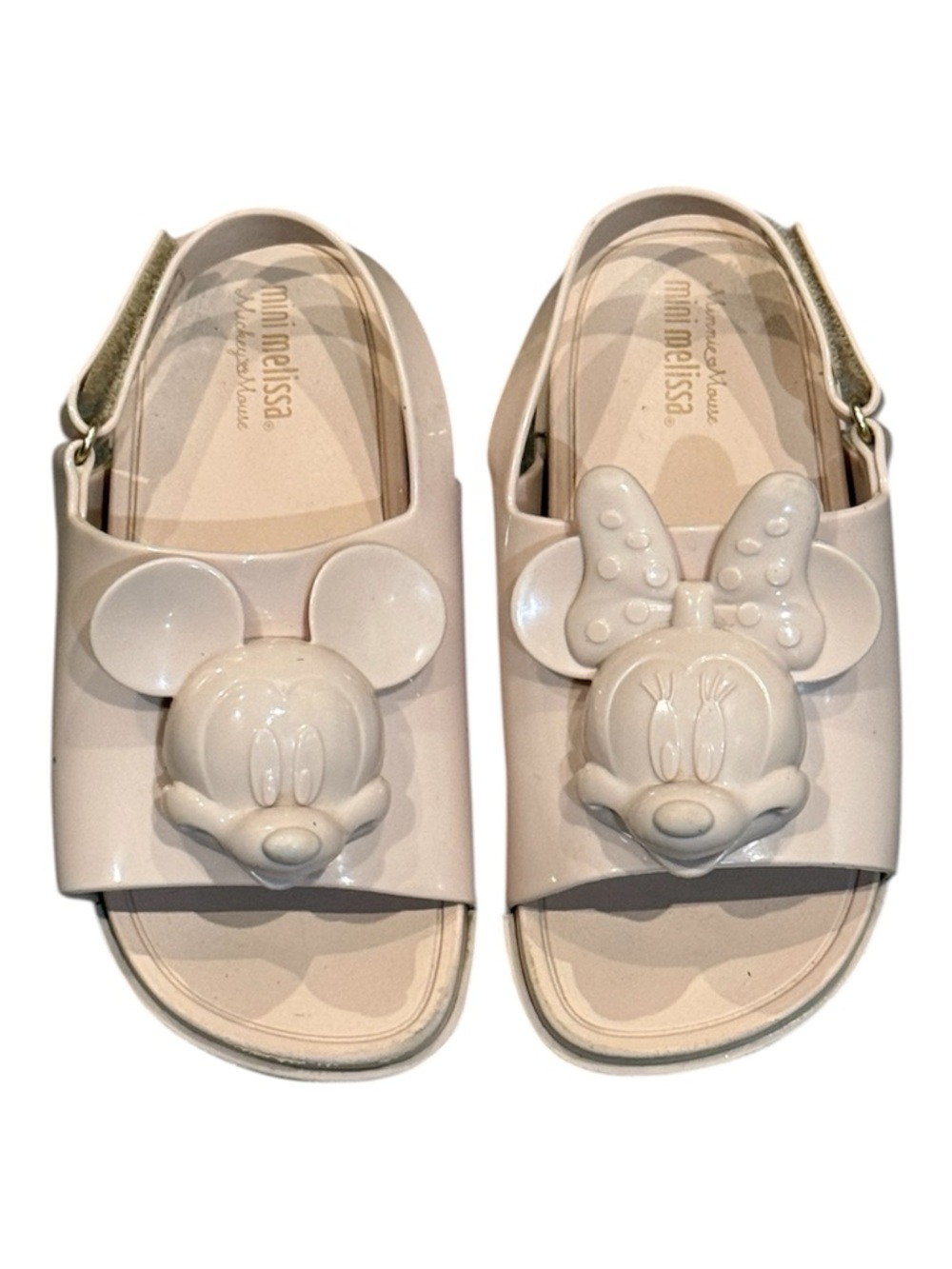 Mini Melissa Mickey & Minnie Blush Pink Sandals
